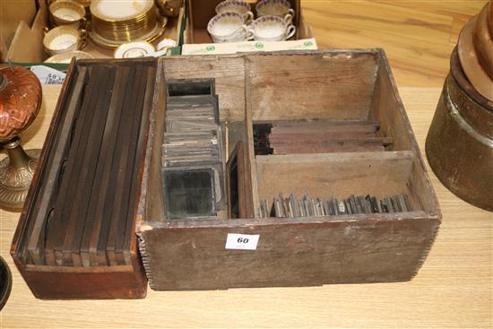 A quantity of magic lantern slides